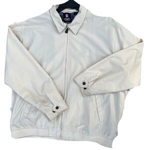 Chaps Ralph Lauren Men’s Full-Zip Cream – Size X-Large – Lightweight jacket